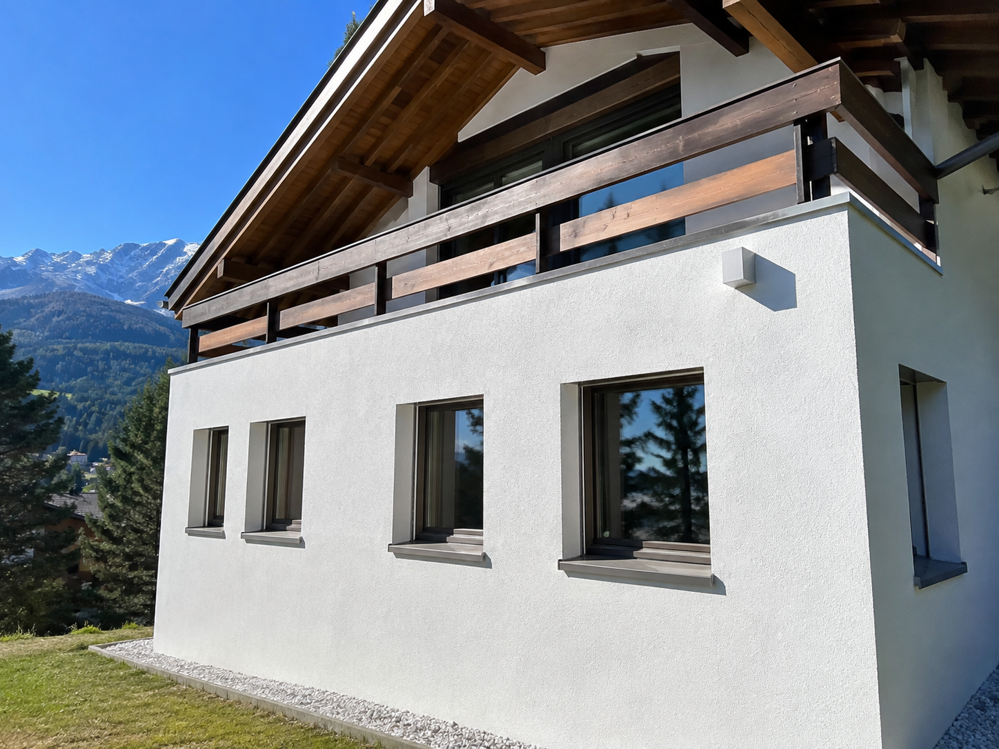 Réalisation extérieure GF Peinture à Crans-Montana