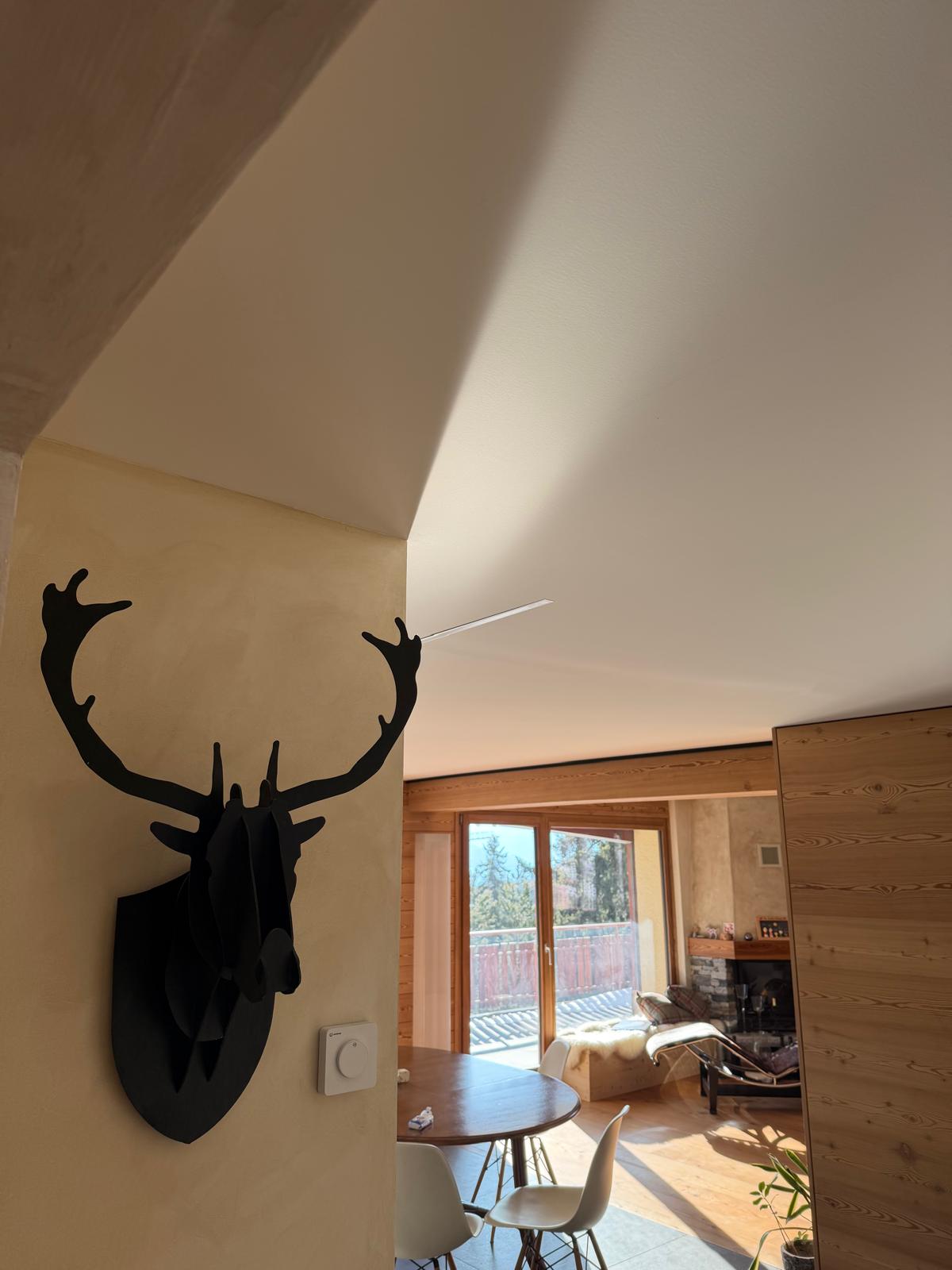 Transformation intérieure réalisée par GF Peinture en Valais